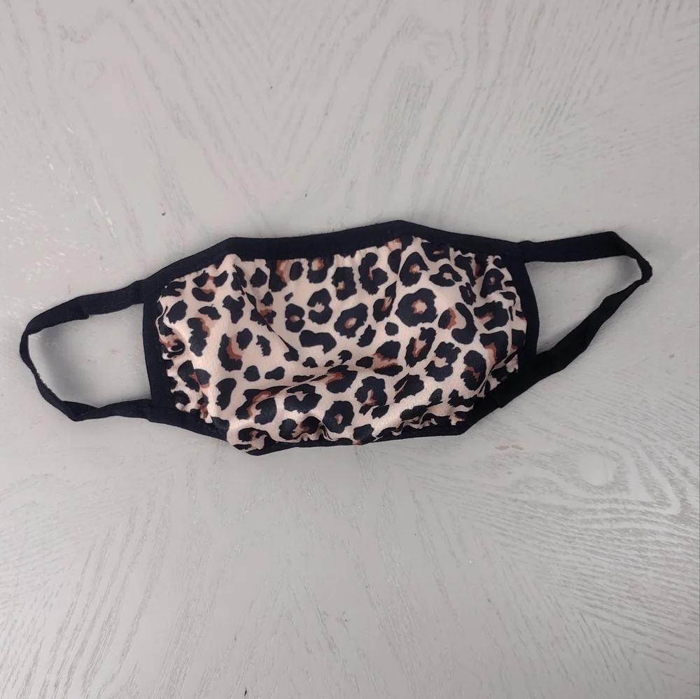 New! Leopard Print Face Cover